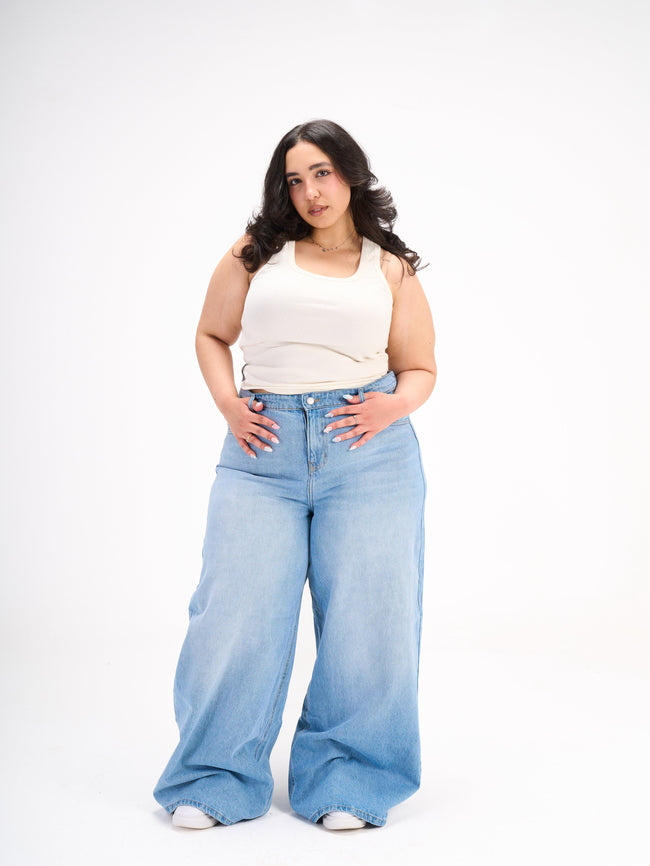 The wide leg Hover Image
